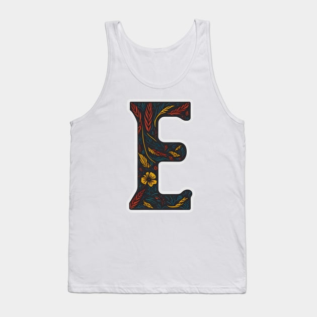 Letter E (I) Tank Top by design19970